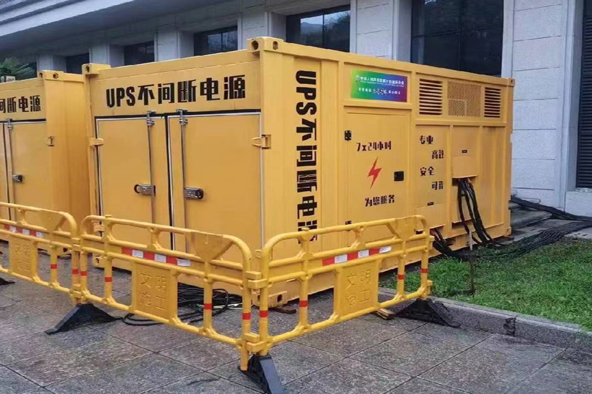 三门峡发电机租赁施工现场